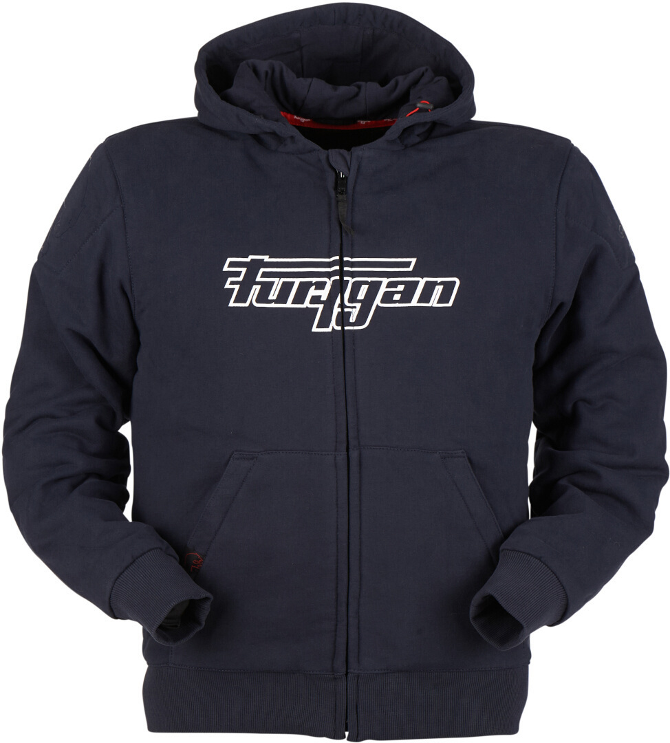 Furygan Luxio Evo Motorcycle Zip Hoodie, blue, Size XL, blue, Size XL