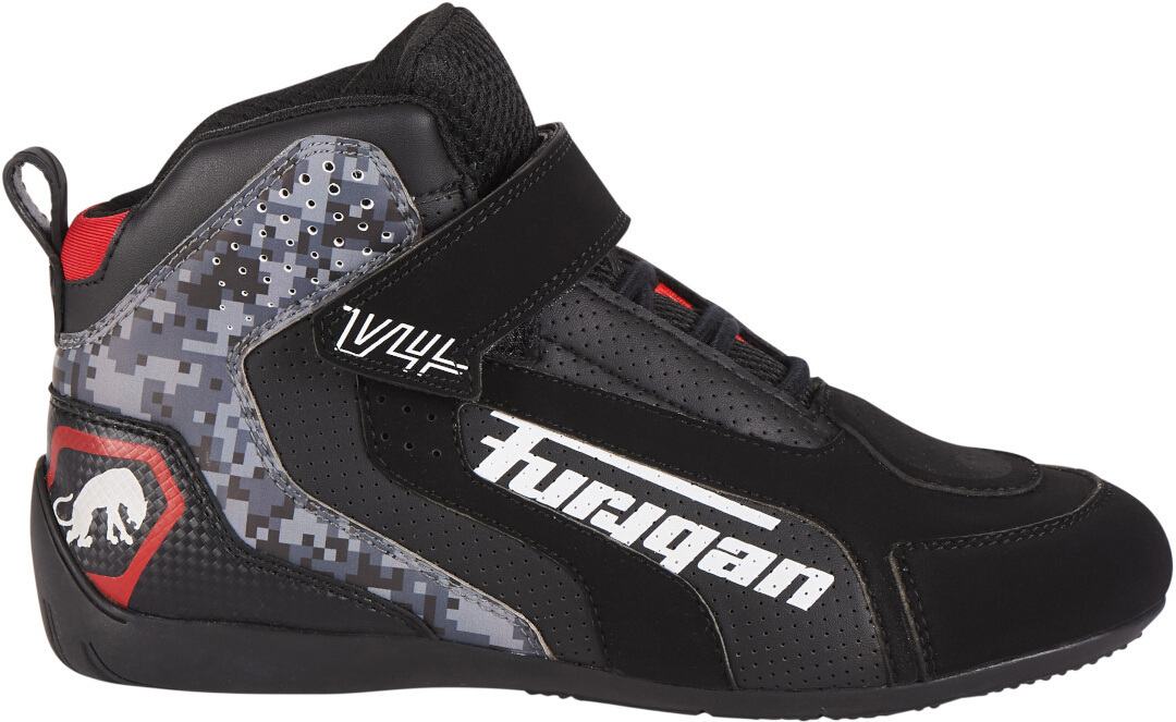 Furygan V4 Vented Motorcycle Shoes, black-grey, Size 37, black-grey, Size 37