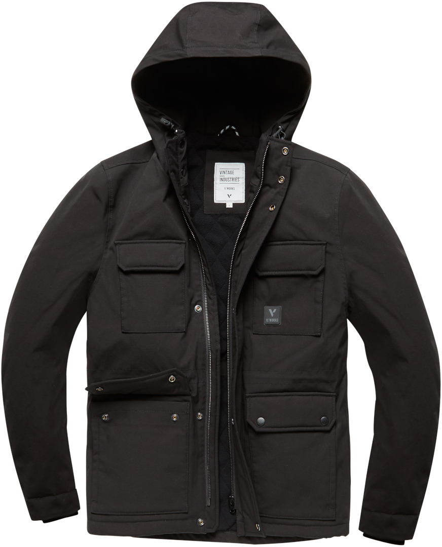 Vintage Industries Winston Jacket, black, Size L, black, Size L