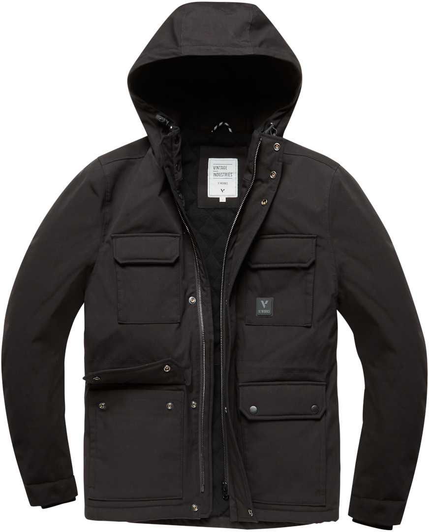 Vintage Industries Winston jasje, zwart, afmeting 2XL