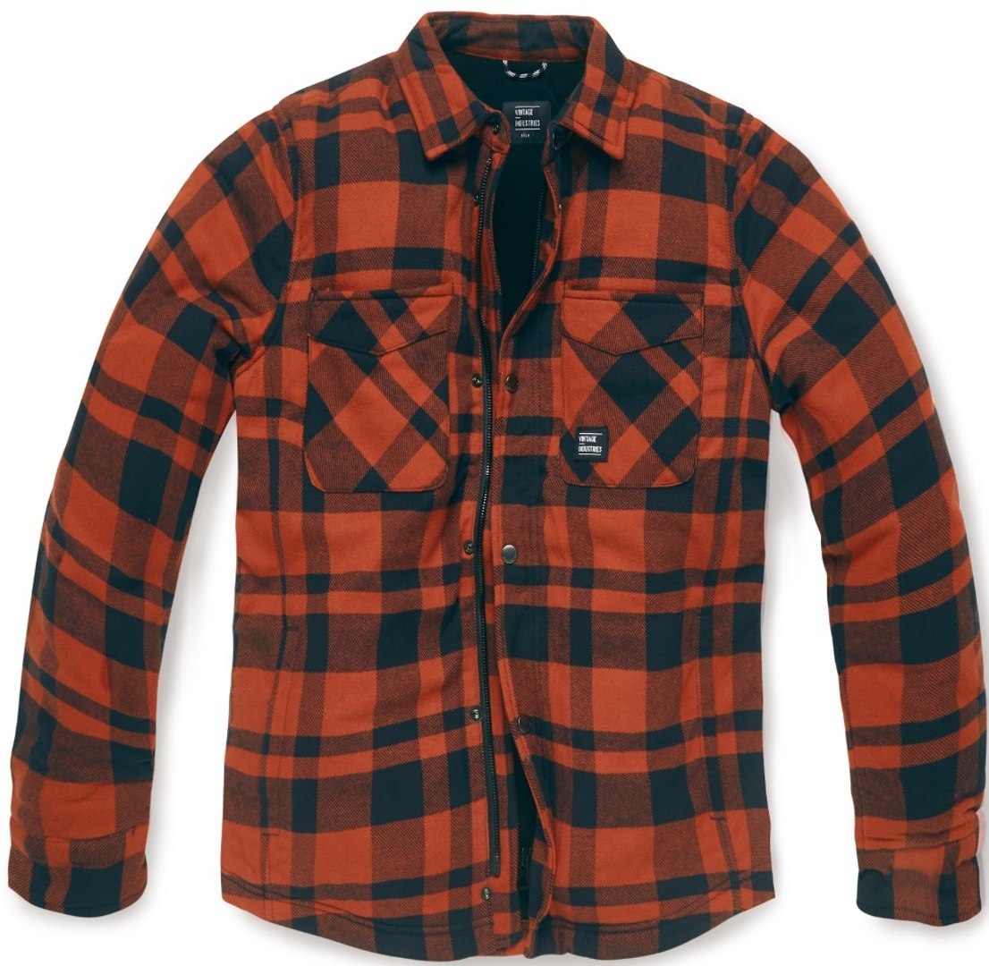 Vintage Industries Darwin jasje, oranje, afmeting XL
