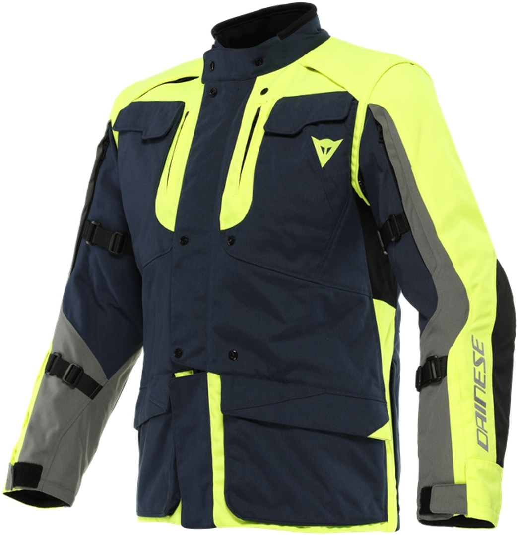 Dainese Alligator Tex Мотоциклетная текстильная куртка Темно-синий/Желтый 50 