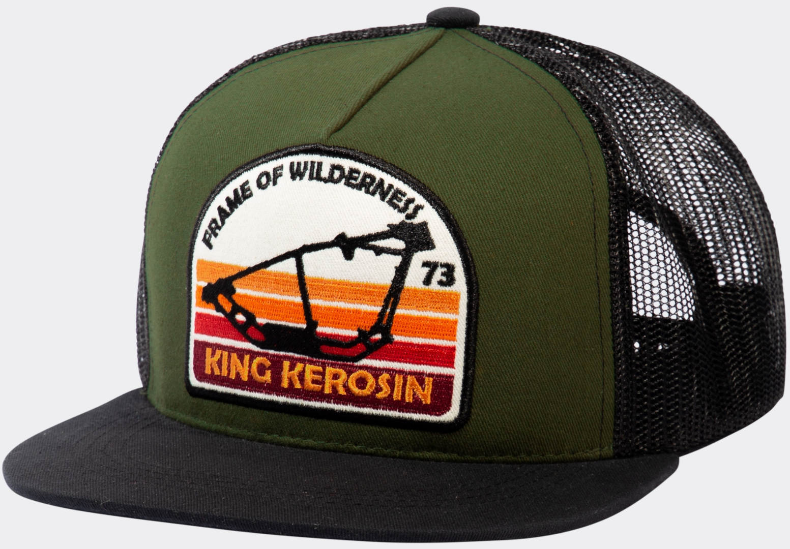 King Kerosin Frame Of Wilderness Trucker casquette, noir-vert