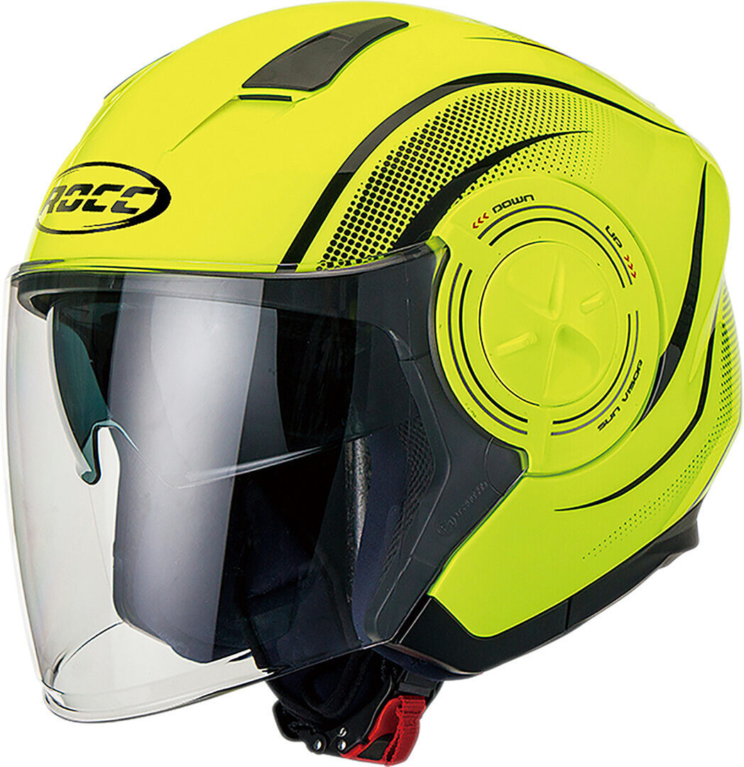 Rocc 241 Casque jet, jaune, taille S