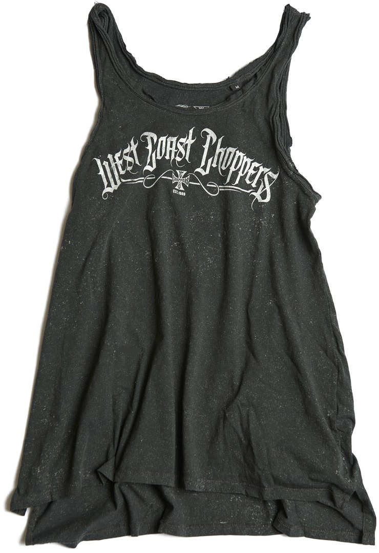 West Coast Choppers Street Ladies Tank Top, grey, Size S for Women, grey, Size S for Women