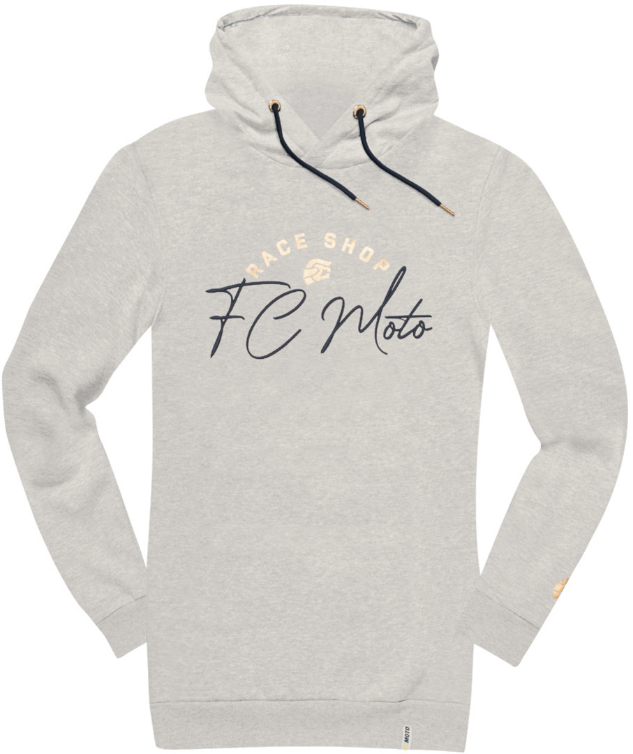 FC-Moto FCM-Sign-D Dames Lange Hoodie, grijs, afmeting XL voor vrouw