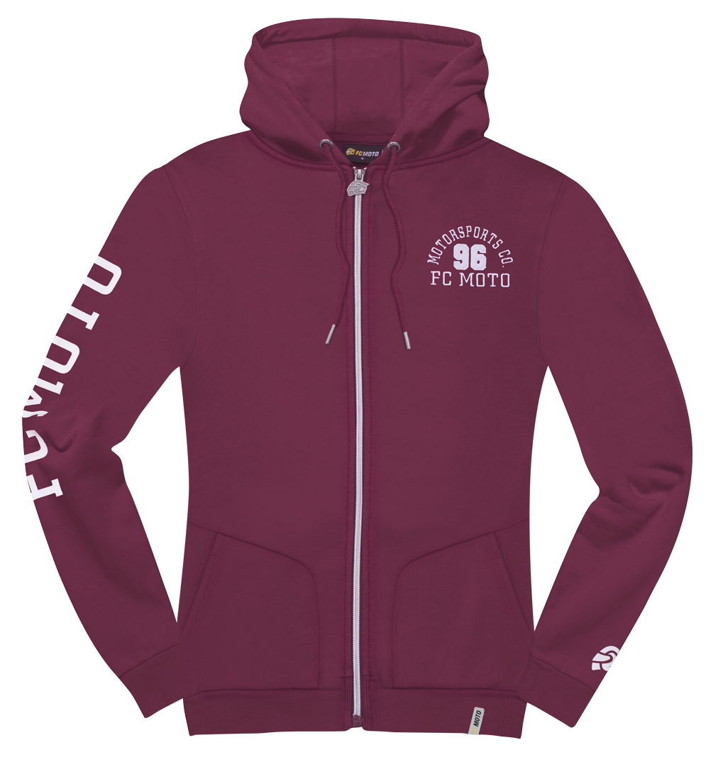 FC-Moto Moto-H Ladies Zip Hoodie, red, Size XS for Women, red, Size XS for Women