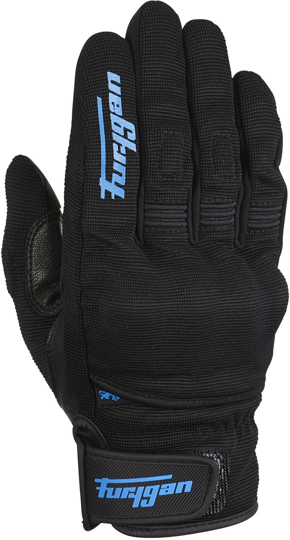 Furygan Jet D3O Motorcycle Gloves, black-blue, Size L, black-blue, Size L