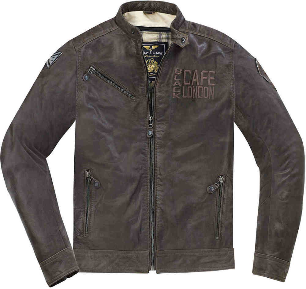 Black-Cafe London Sydney Veste en cuir de moto