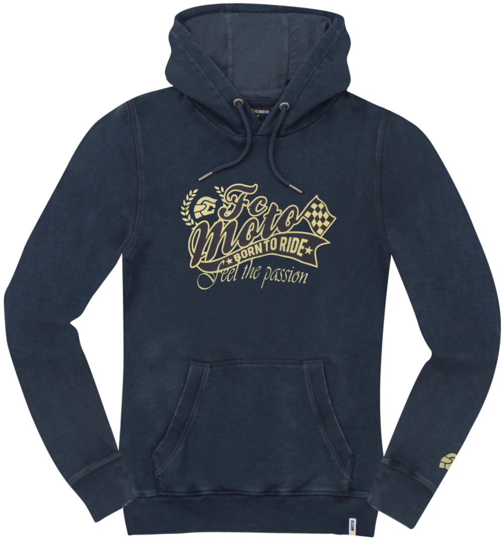 Image of FC-Moto Crew Felpa con cappuccio da donna, blu, dimensione L per donne