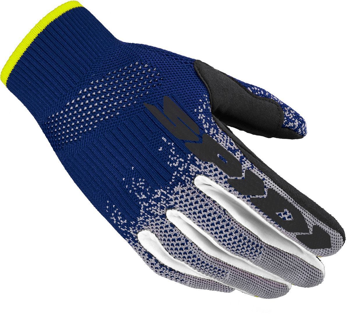 Spidi X-Knit Motorcycle Gloves, grey-blue, Size S, grey-blue, Size S