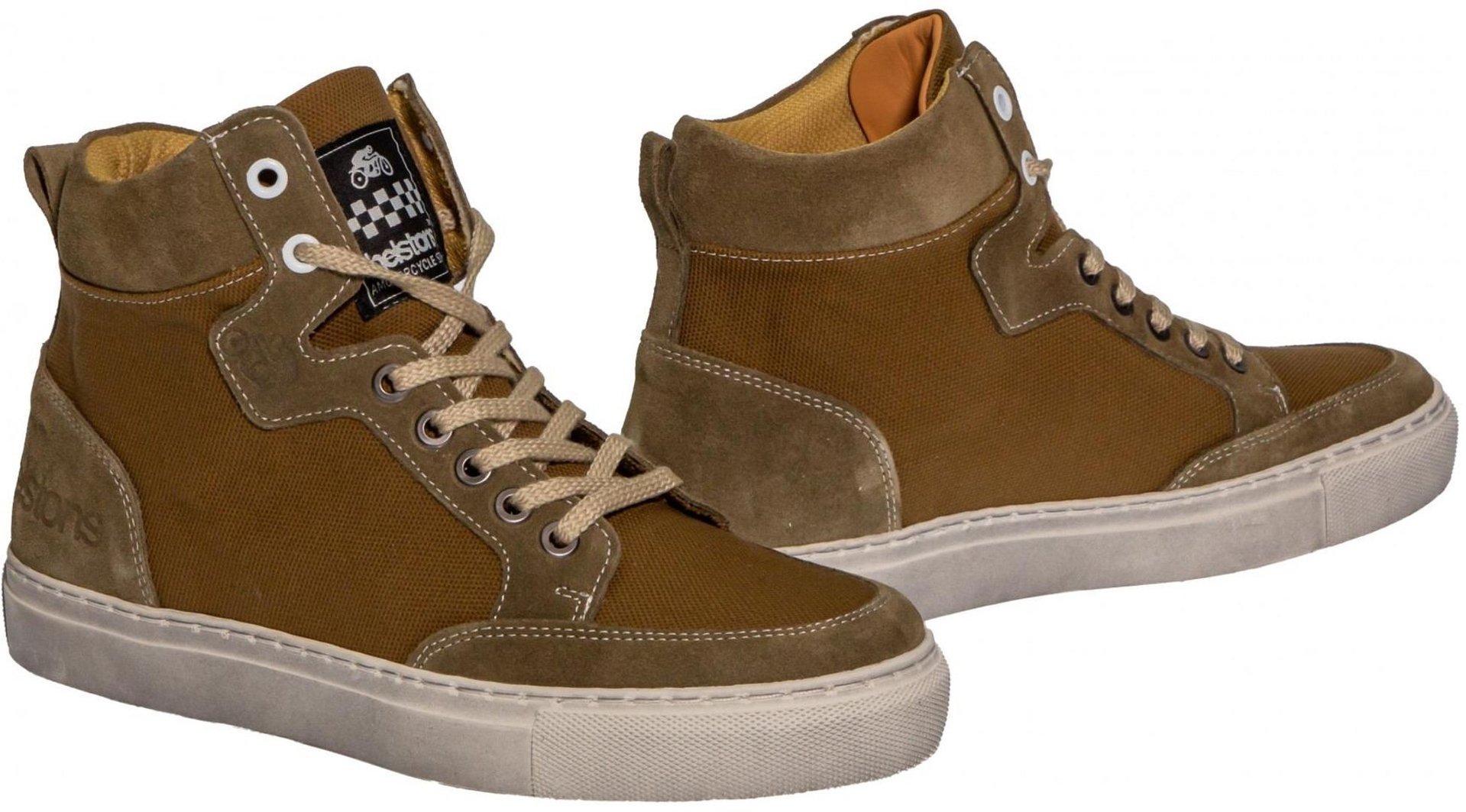 Helstons Maya Ladies Motorcycle Shoes, green-beige, Size 36 for Women, green-beige, Size 36 for Women