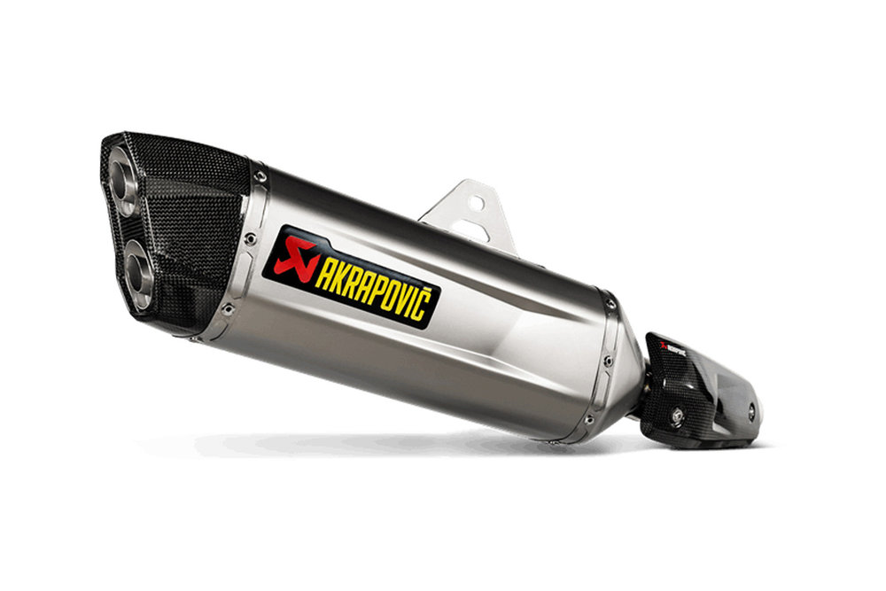 SW-Motech Akrapovic Slip On 排气系统 - 银色。雅马哈 Ténéré 700 （19-）。
