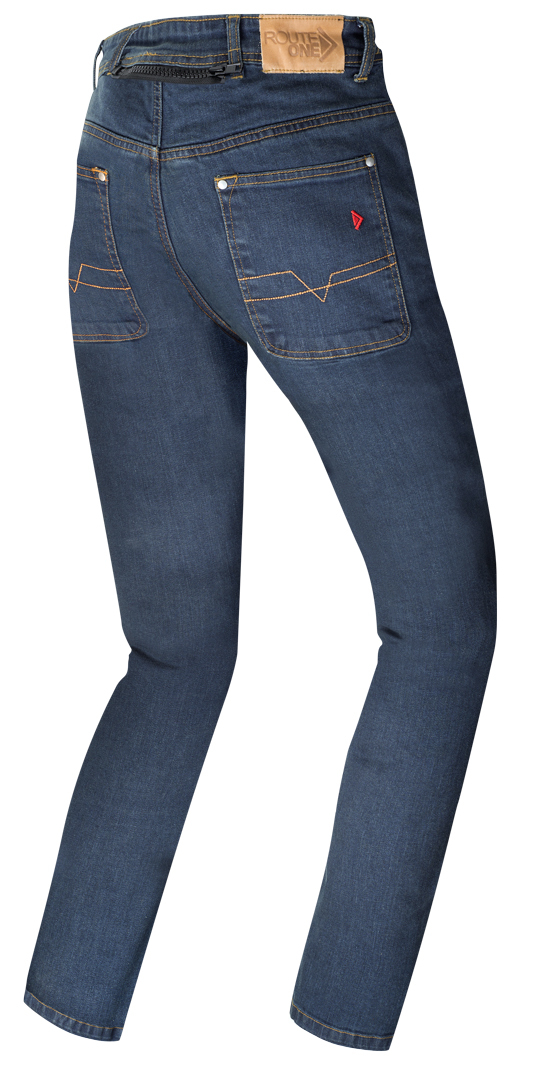 Side view of Merlin Blake Aramide Motorcycle Jeans, blue, Size L for Men