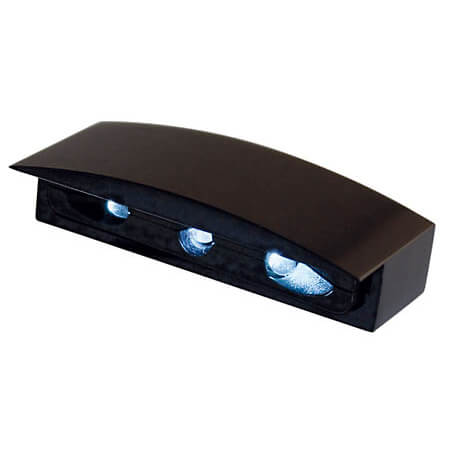 SHIN YO MICRO LED nummerplade lys med aluminium boliger, sort