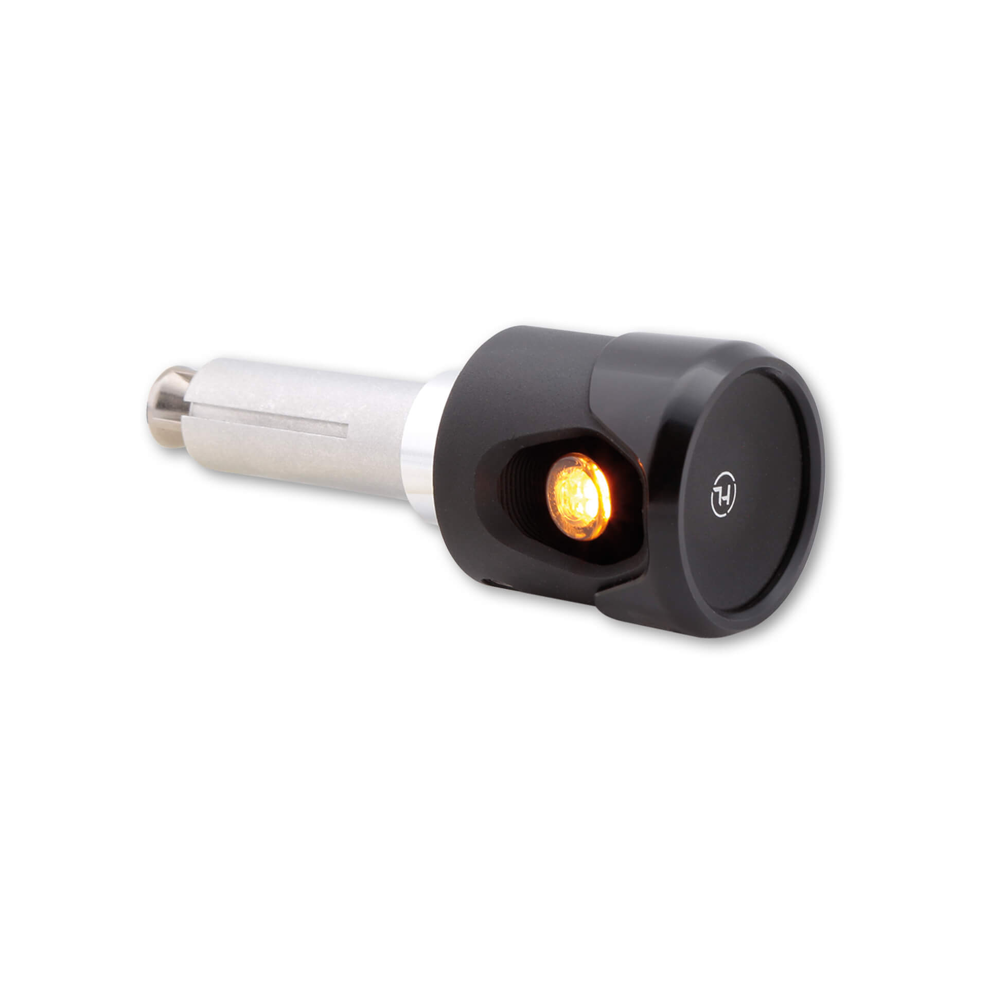 HIGHSIDER AKRON-FLASH LED handlebar end indicator, black, black