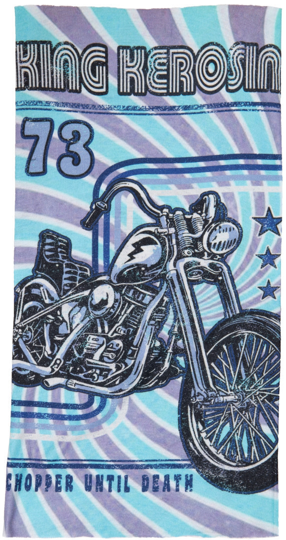 King Kerosin Chopper Until Death Couvre-chef multifonctionnel, bleu pour Hommes
