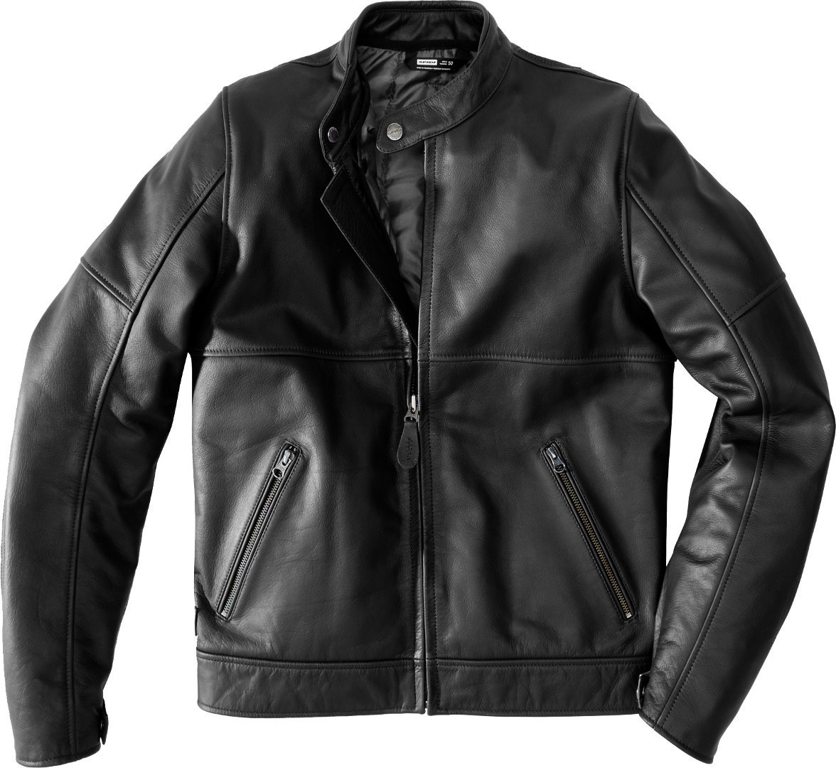 Spidi Mack Motorfiets lederen jas, zwart, afmeting 58