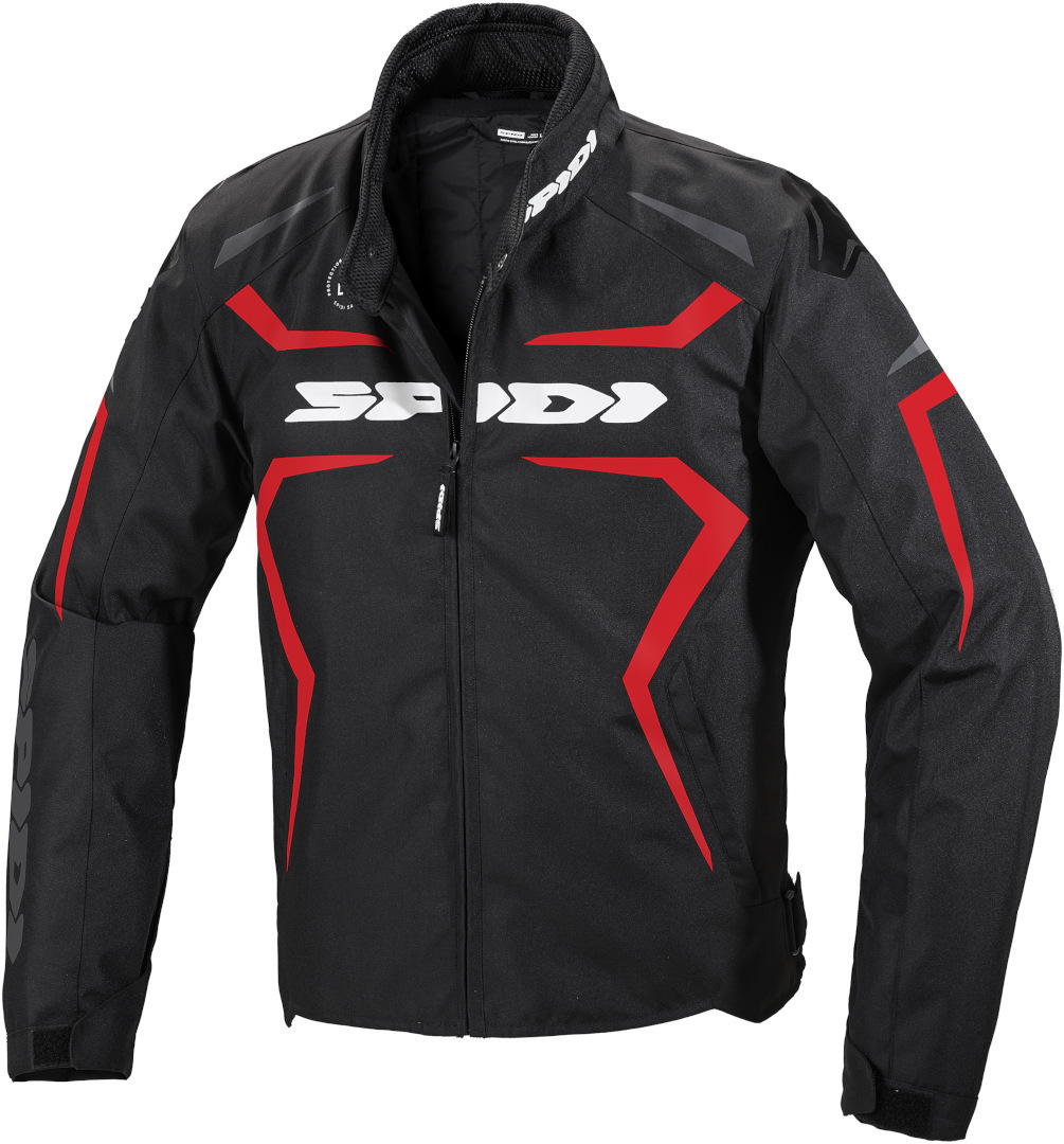 Spidi Sportmaster H2Out Motorcycle Textile Jacket, black-red, Size S, black-red, Size S