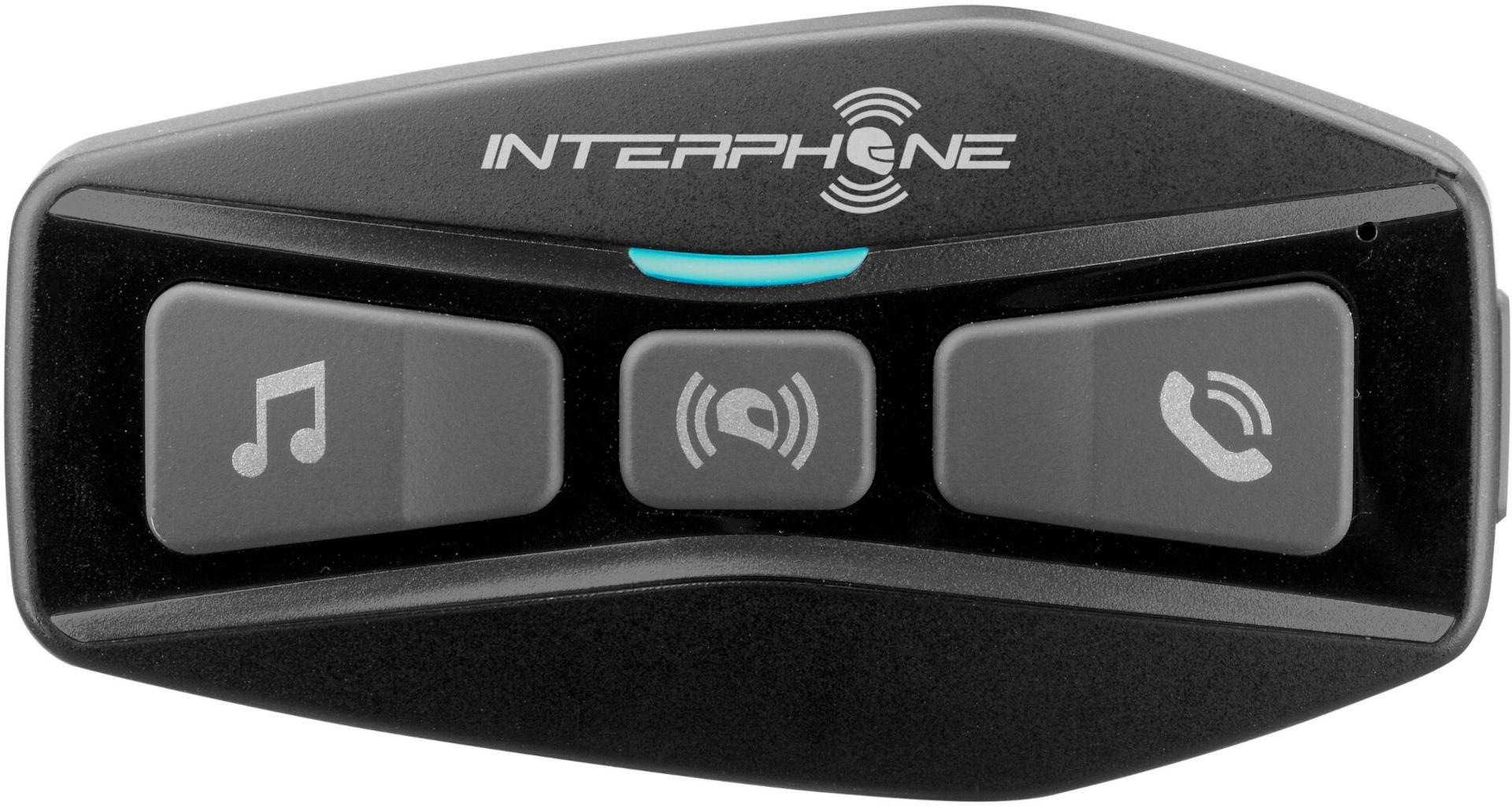 Interphone U-com 2 Bluetooth Kommunikationssystem Einzelset, schwarz, schwarz
