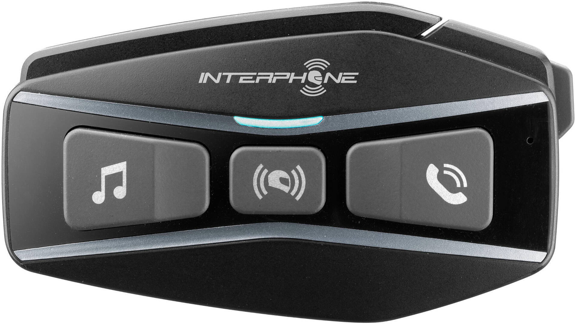 Interphone U-com 16 Bluetooth Kommunikationssystem Einzelset, schwarz, schwarz