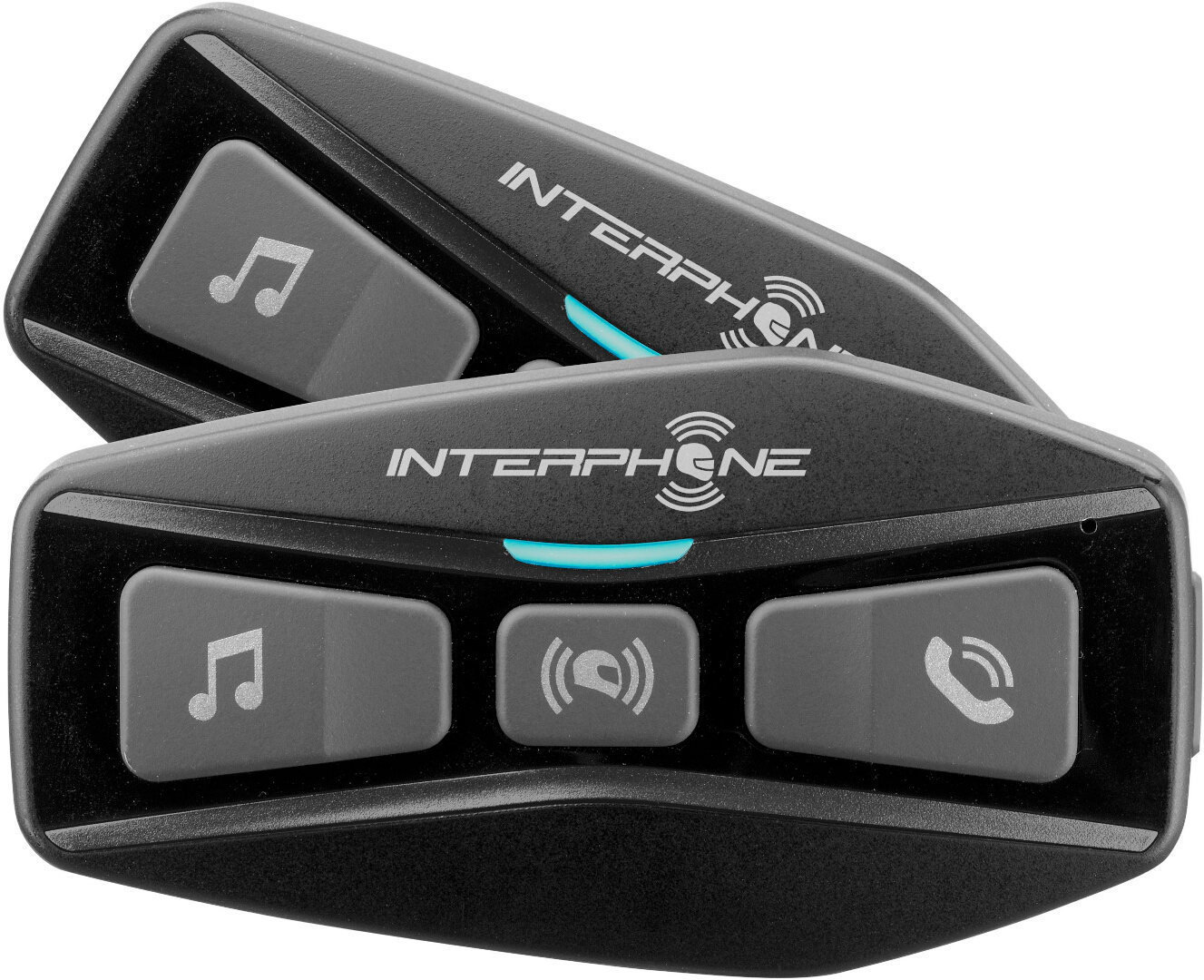 Interphone U-com 2 Bluetooth Communication System Double Pack, black, black, Size One Size