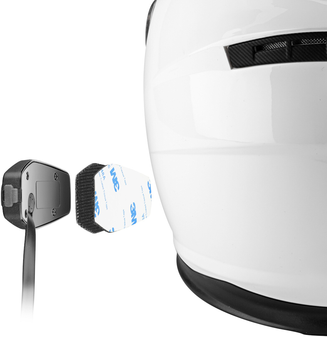 Side view of Interphone U-com 4 Bluetooth Communication System Double Pack, black