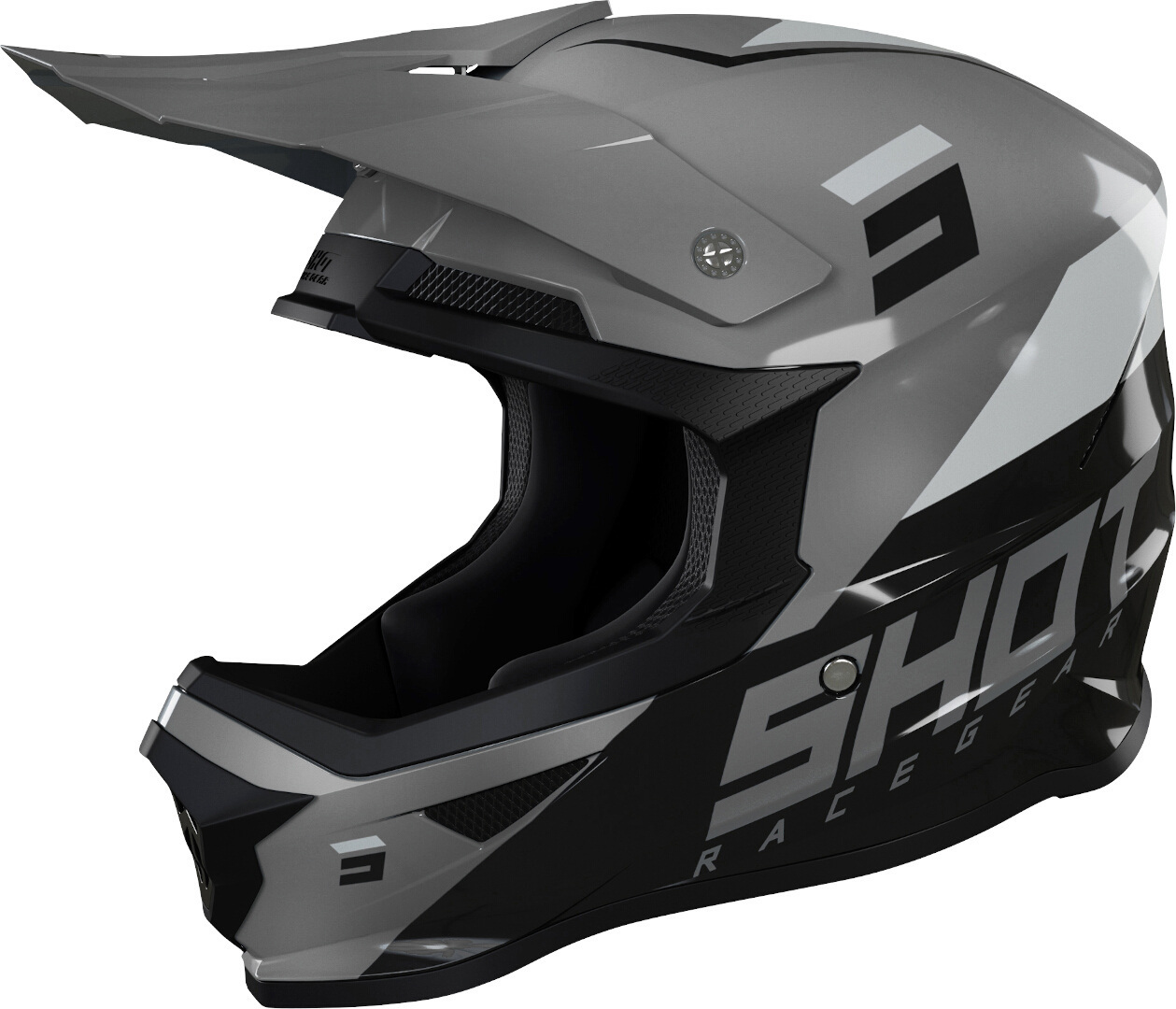 Shot Furious Chase Motocross Helmet, black-grey, Size XS, black-grey, Size XS