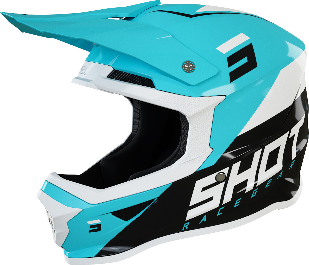 Shot Furious Chase Motocross Helmet, black-blue, Size L, black-blue, Size L