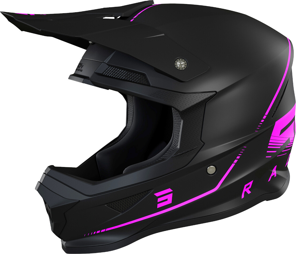 Shot Furious Raw 3.0 Motocross Helmet, black-pink, Size XL, black-pink, Size XL