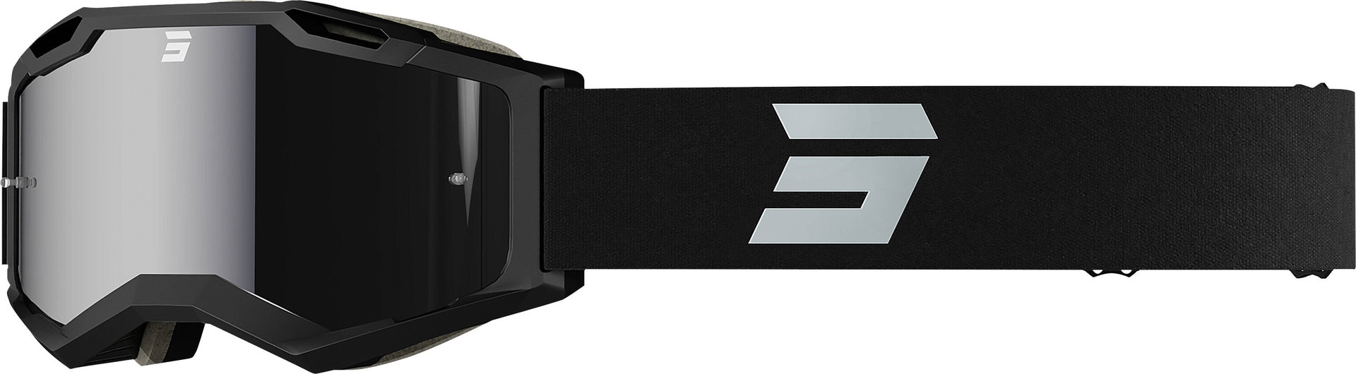 Shot Iris 2.0 Tech Motocross Goggles, black-grey, black-grey, Size One Size