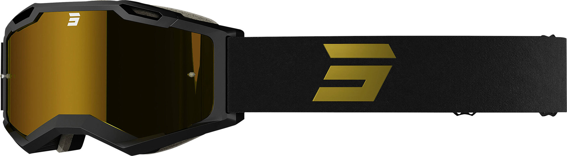 Shot Iris 2.0 Tech Motocross Goggles, black-brown, black-brown, Size One Size