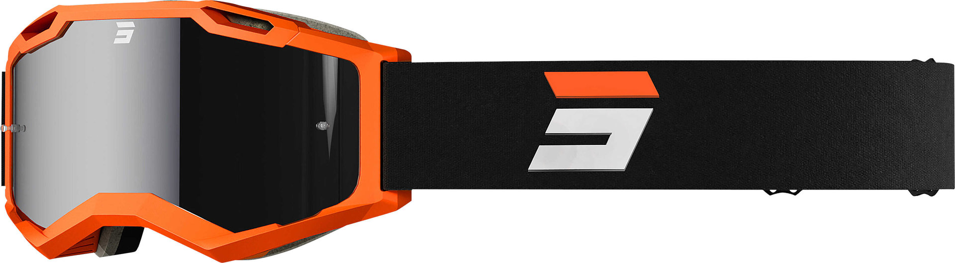 Shot Iris 2.0 Tech Motocross Goggles, black-orange, black-orange, Size One Size