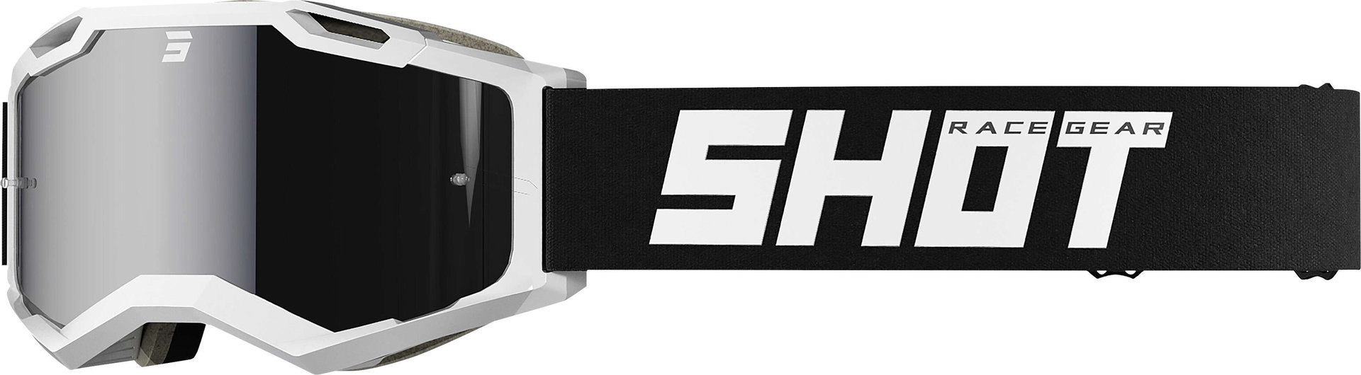 Shot Iris 2.0 Solid Motocross Goggles Motorcross bril, zwart-wit