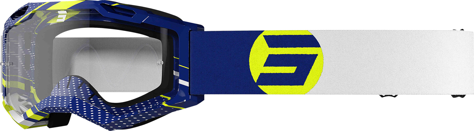 Shot Assault 2.0 Focus Motocross Brille, blau-gelb, blau-gelb