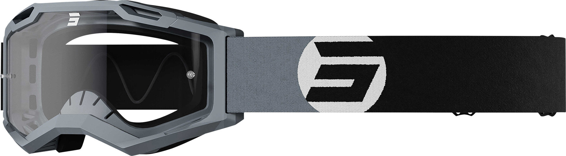 Shot Assault 2.0 Astro Motocross Brille, grau, grau