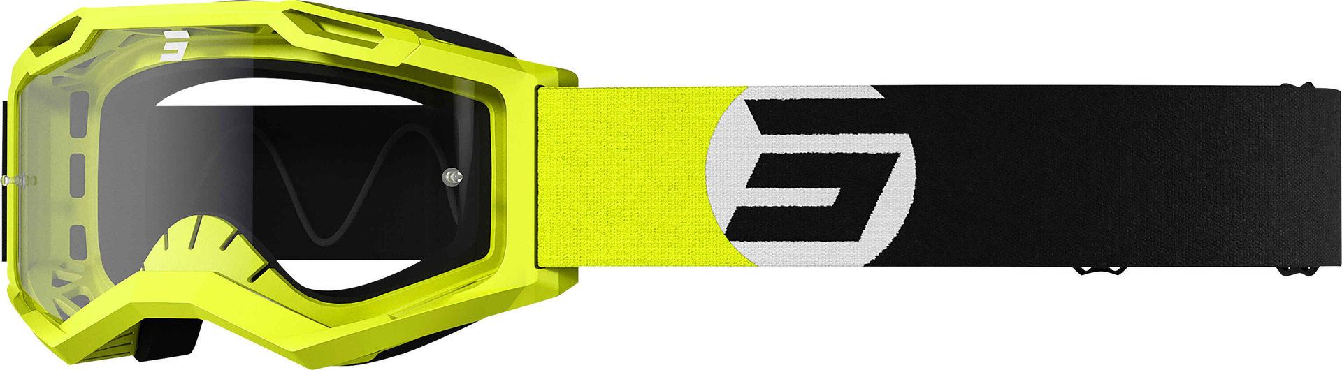 Shot Assault 2.0 Astro Motocross Goggles, black-yellow, black-yellow, Size One Size