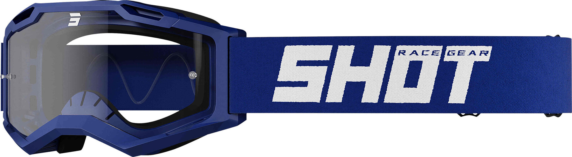 Shot Assault 2.0 Solid Motocross Goggles, blue, blue, Size One Size