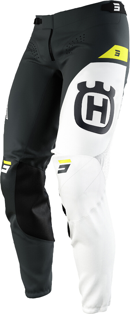 Shot Aerolite Husqvarna Limited Edition Motocross Pants, black-white-yellow, Size 36, black-white-yellow, Size 36
