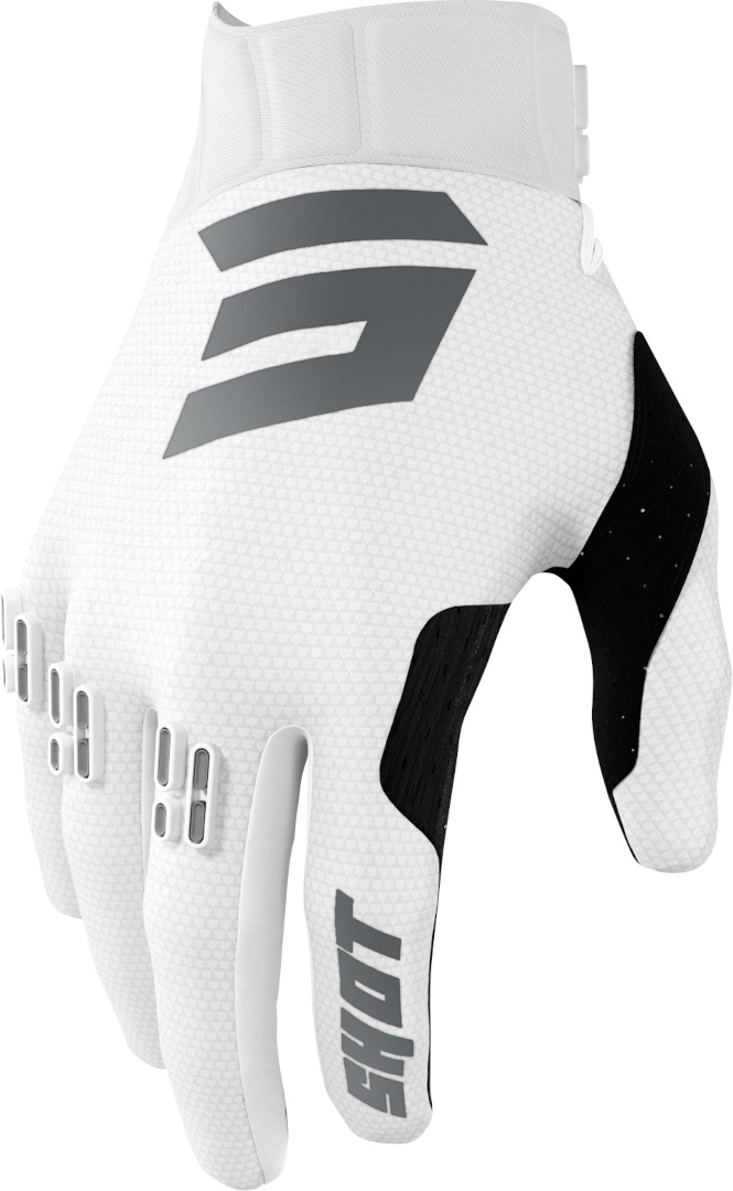 Shot Aerolite Prime Motocross Gloves, black-white, Size 3XL, black-white, Size 3XL