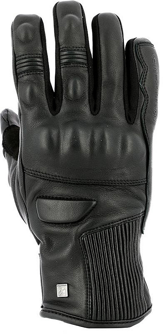 VQuattro Design Thruxton Motorcycle Leather Gloves, black, Size M, black, Size M