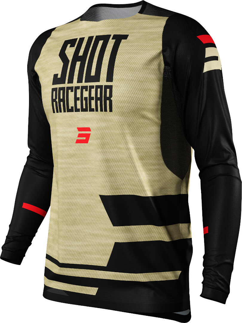 Shot Contact Loom Motocross Jersey, svart-guld, storlek L