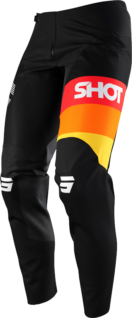 Shot Contact Story Motorcross broek, zwart-oranje, afmeting 40