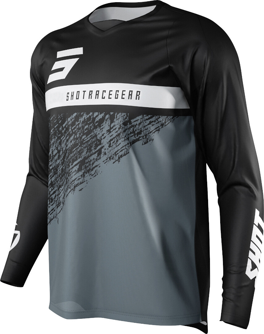 Shot Devo Roll Motocross Jersey, svart-vit, storlek M
