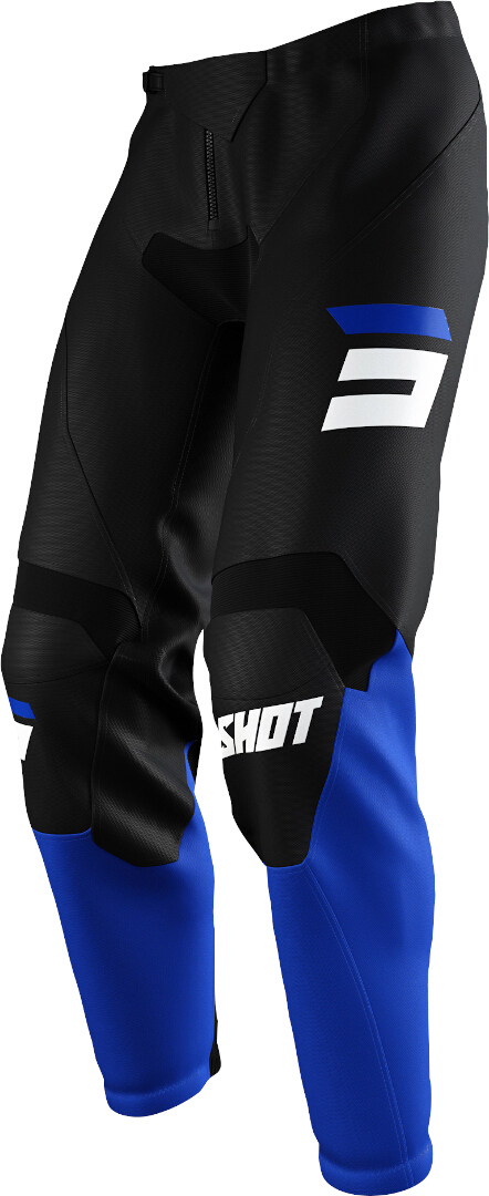 Shot Raw Burst Motorcross broek, zwart-blauw, afmeting 38