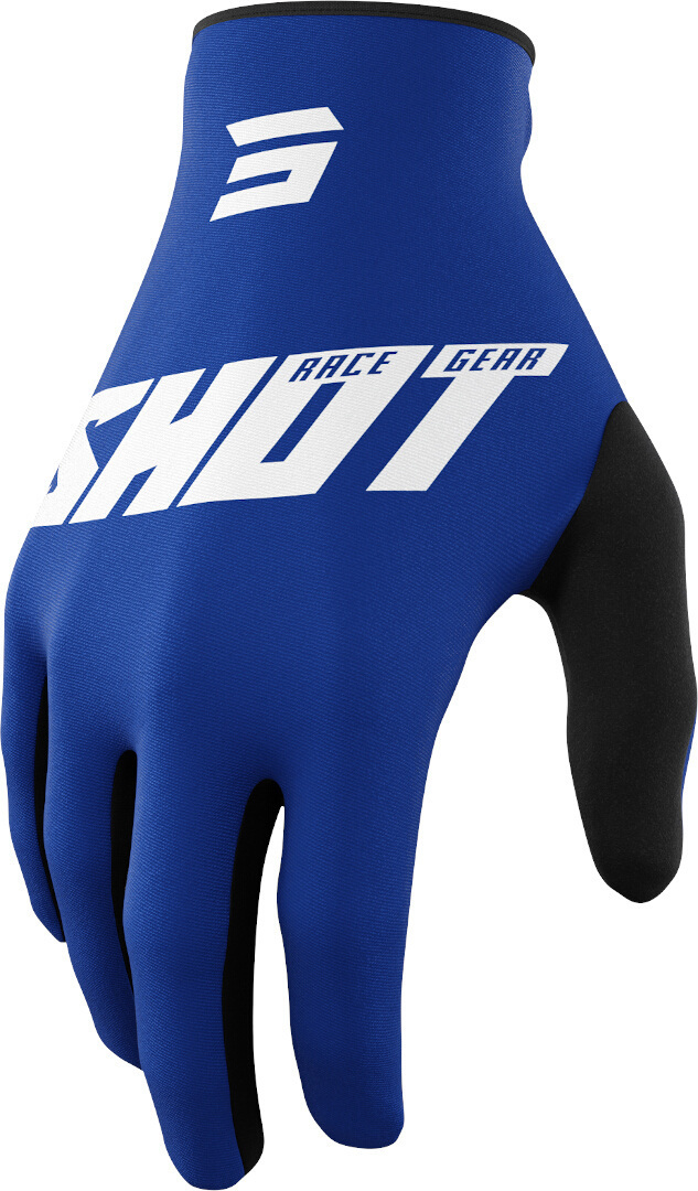 Shot Raw Burst Motocross Gloves, white-blue, Size M L, white-blue, Size M L