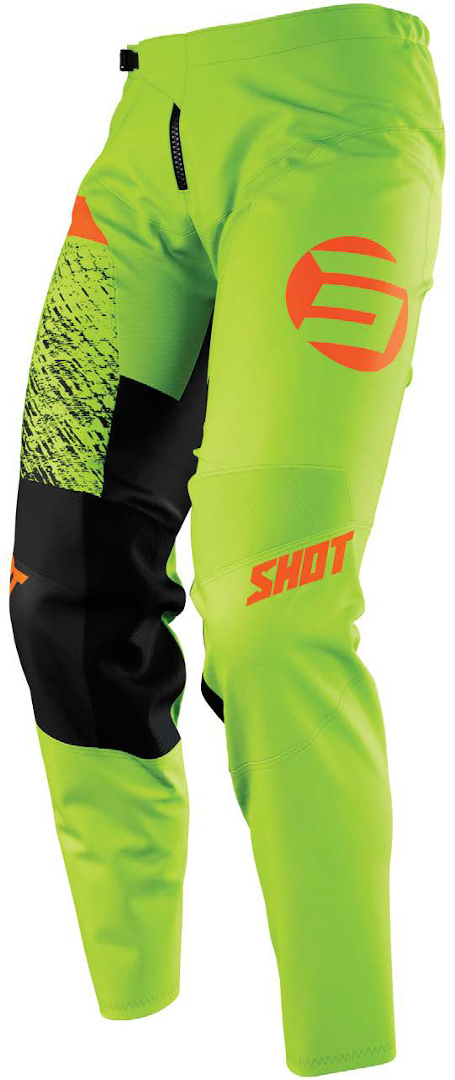 Shot Devo Roll Kids Motocross Pants, green-orange, Size 11 - 12 12 - 14 12/14 12 years 13 years, green-orange, Size 11 - 12 12 - 14 12/14 12 years 13 years