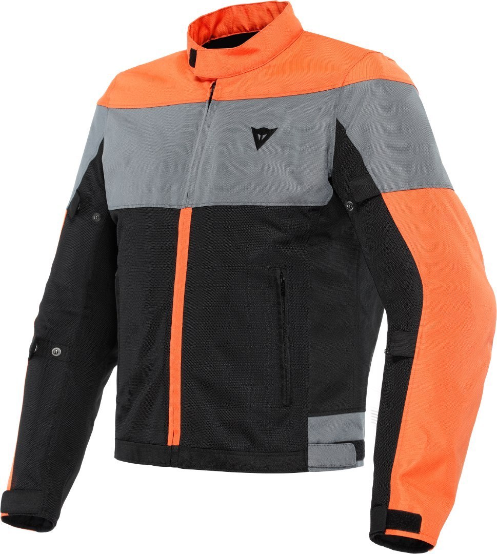 Dainese Elettrica Air Tex Motorcykel tekstiljakke, sort-orange, størrelse 56