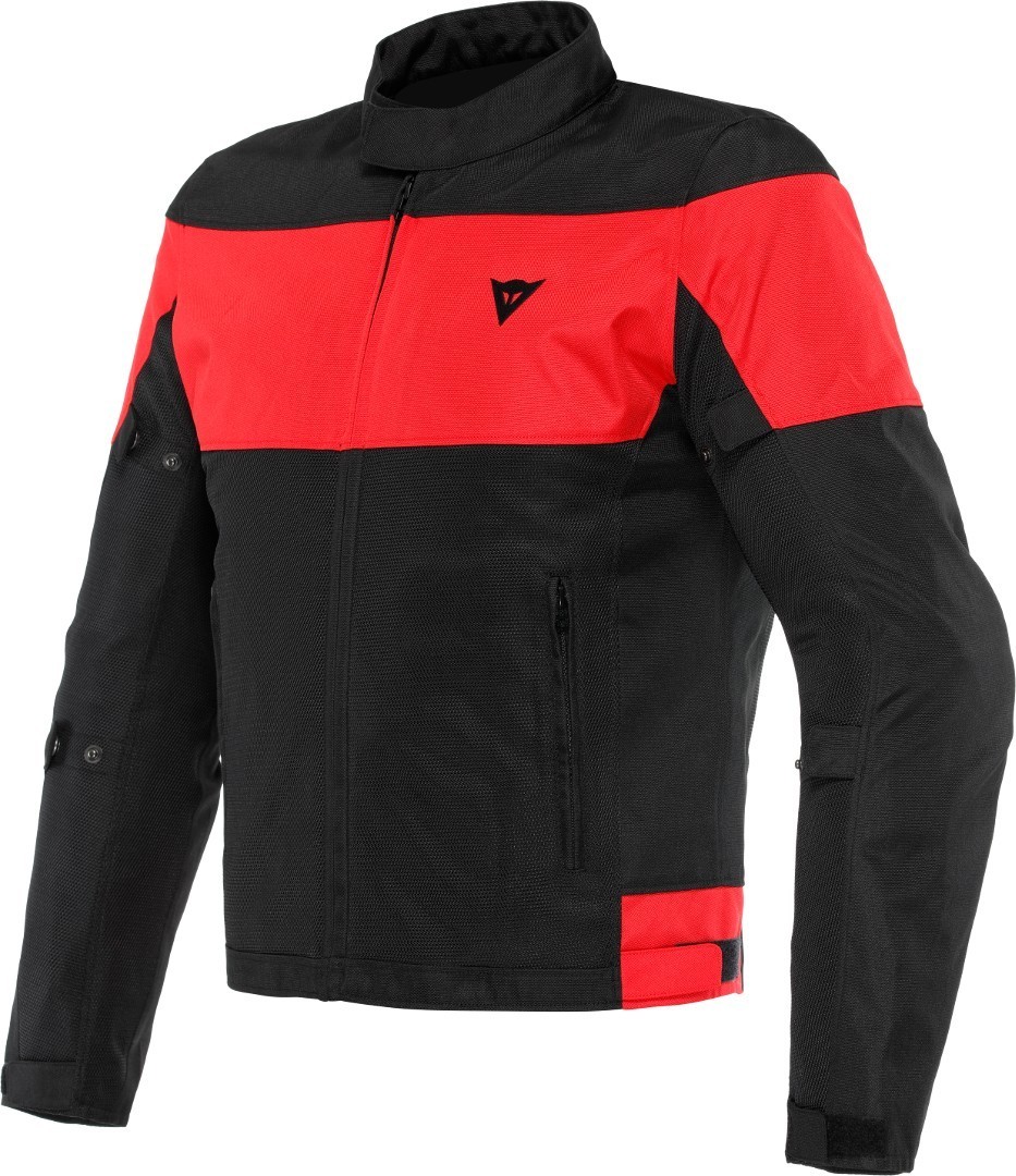 Dainese Elettrica Air Tex Motorcykel Textiljacka, svart-röd, storlek 62