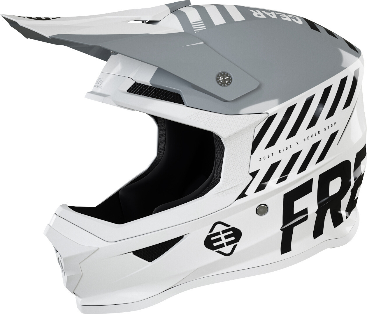 Freegun XP4 Danger Motocross Helmet, black-white, Size XS, black-white, Size XS